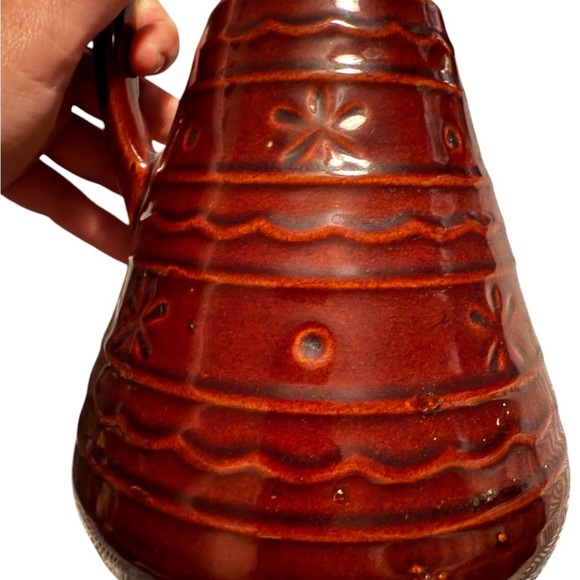 Vintage Brown Marcrest “Daisy and Dot” Stoneware Pitcher – 1950s/60s – Ovenproof - Picture 2 of 10